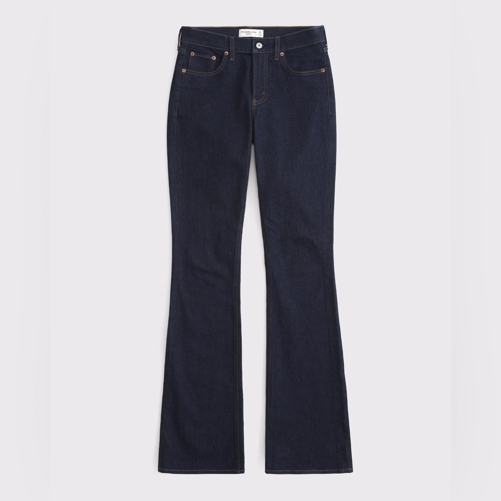 NWT A&F Mid Rise Bootcut Jeans - Picture 5 of 14